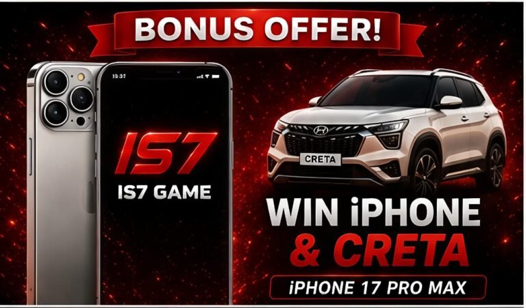 IS7 Game homepage with IS7 APK download and login guide for 2026